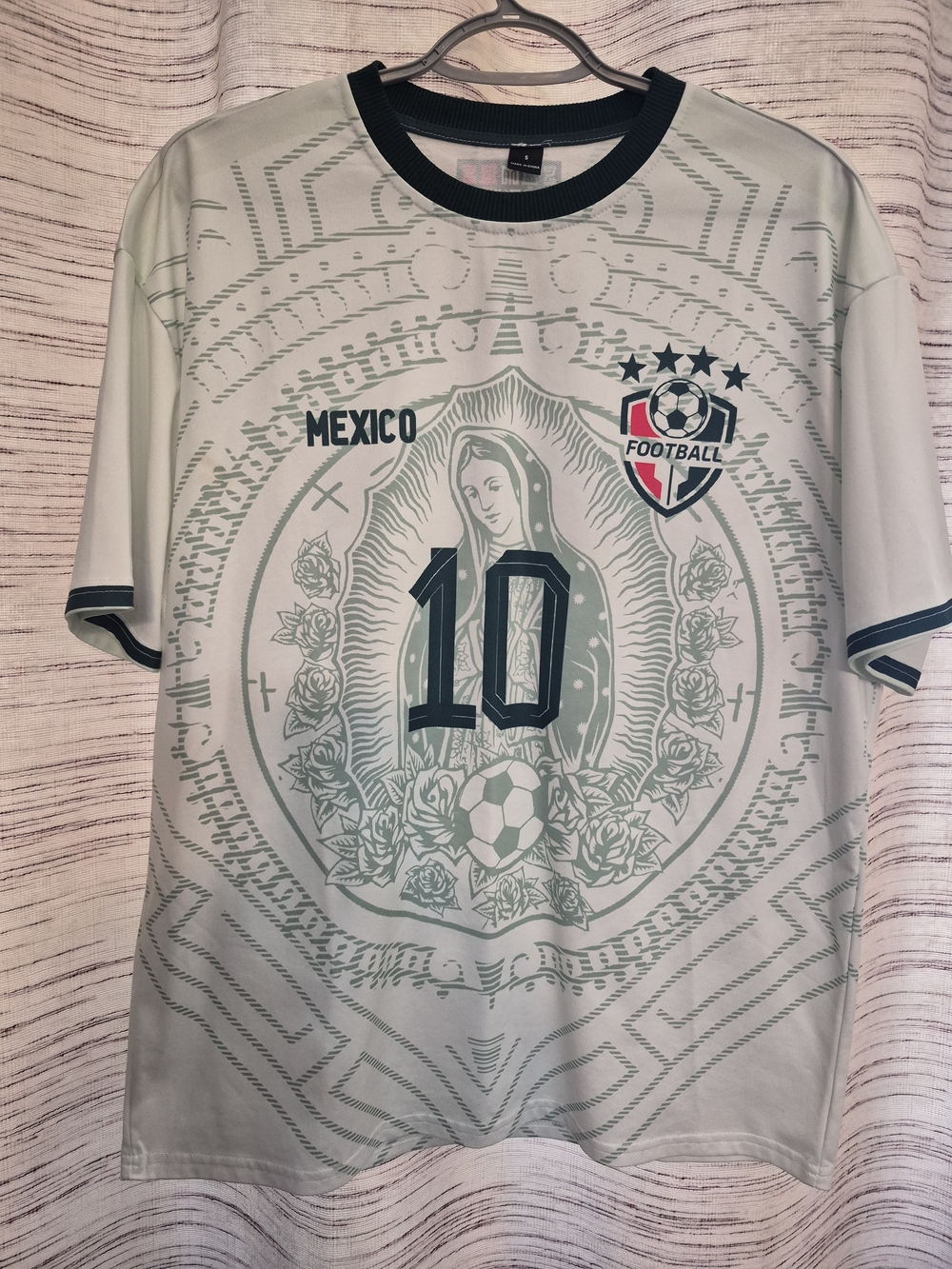 SHEIN Light Green Mexico Football Jersey with Number 10